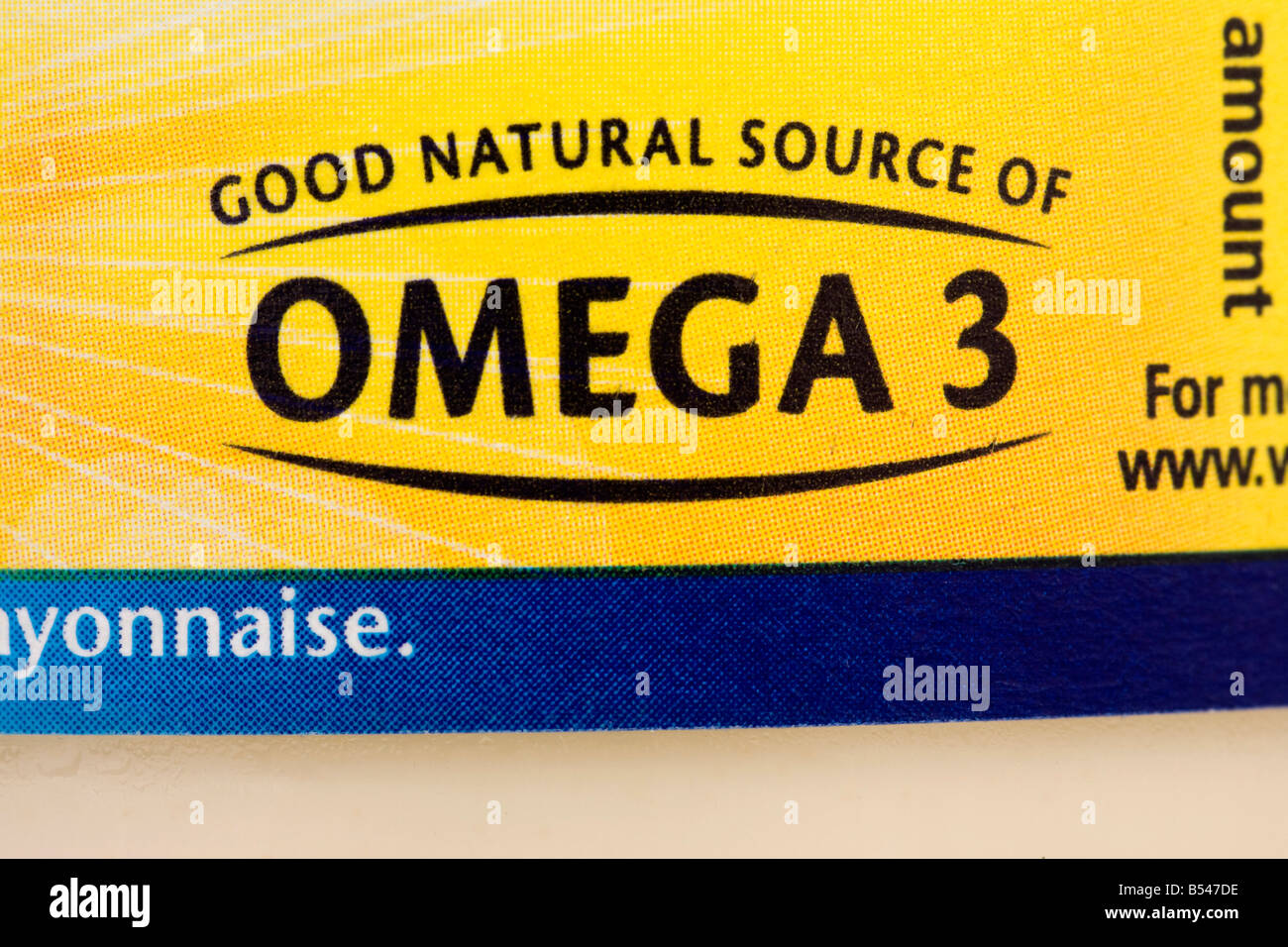 Omega-3-Essen Stockfoto
