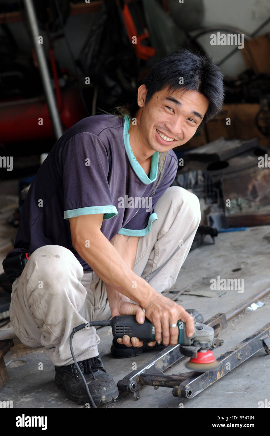 Motor mechanische Nagoya Batam Riau Inseln Indonesien Stockfoto