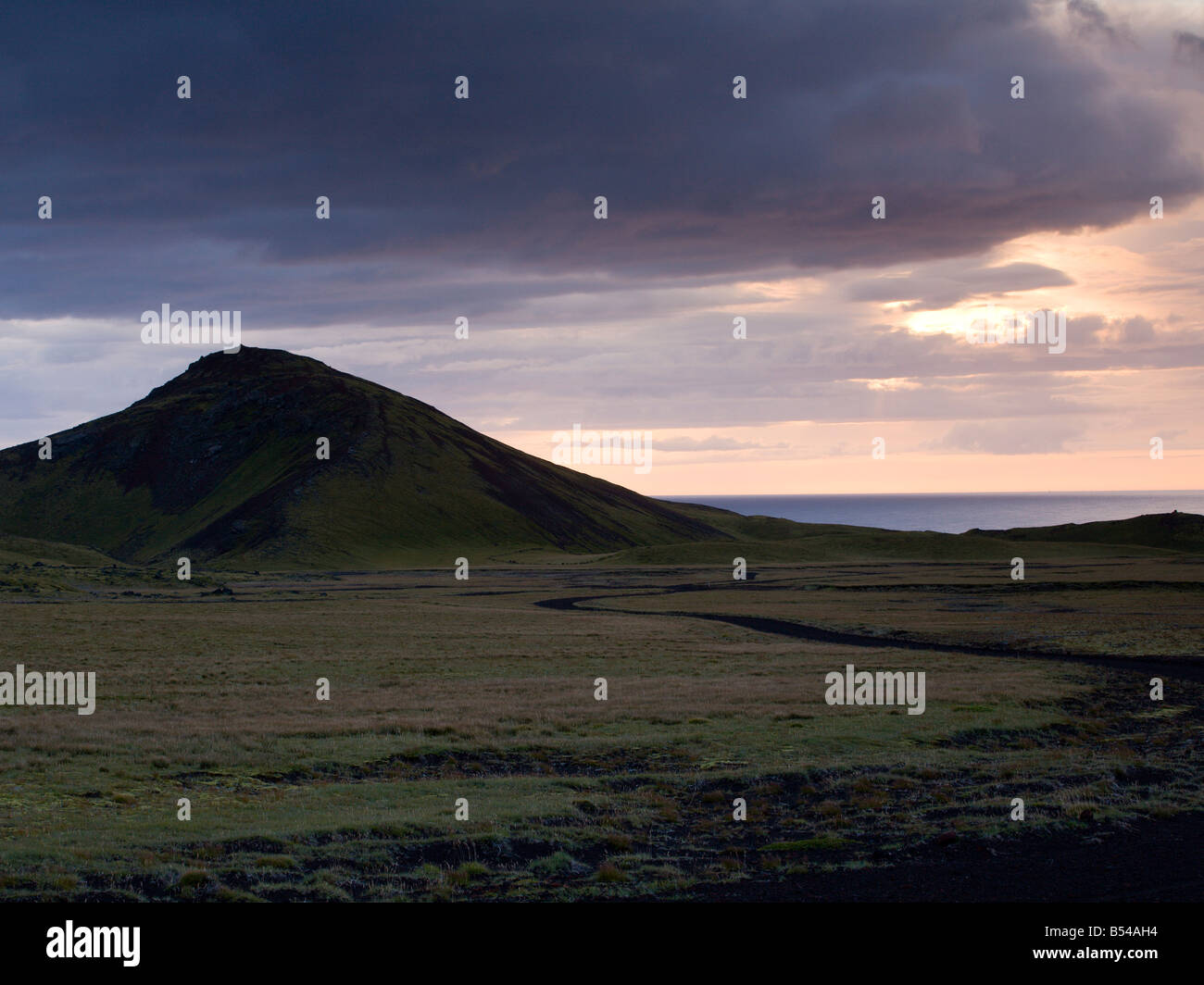 Erloschenen Vulkan Hólahólar im Snæfellsjökull Nationalpark Island Stockfoto