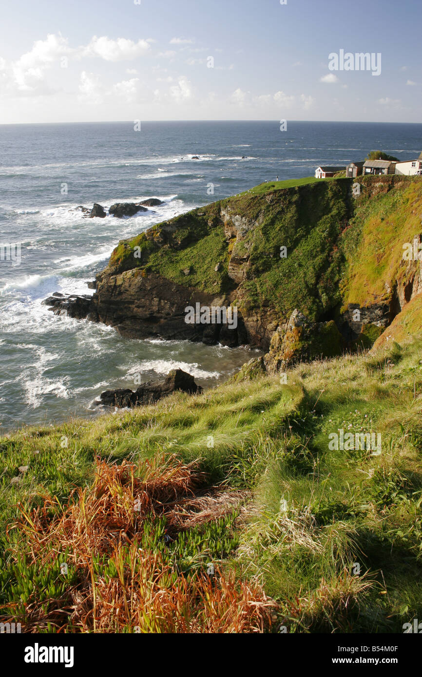 Lizard Point, dem südlichsten Punkt des Festlands Großbritannien, Cornwall Stockfoto