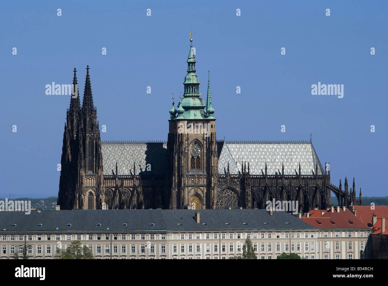 Hradschin - Kathedrale von St. Vitus in der Pragerburg Stockfoto