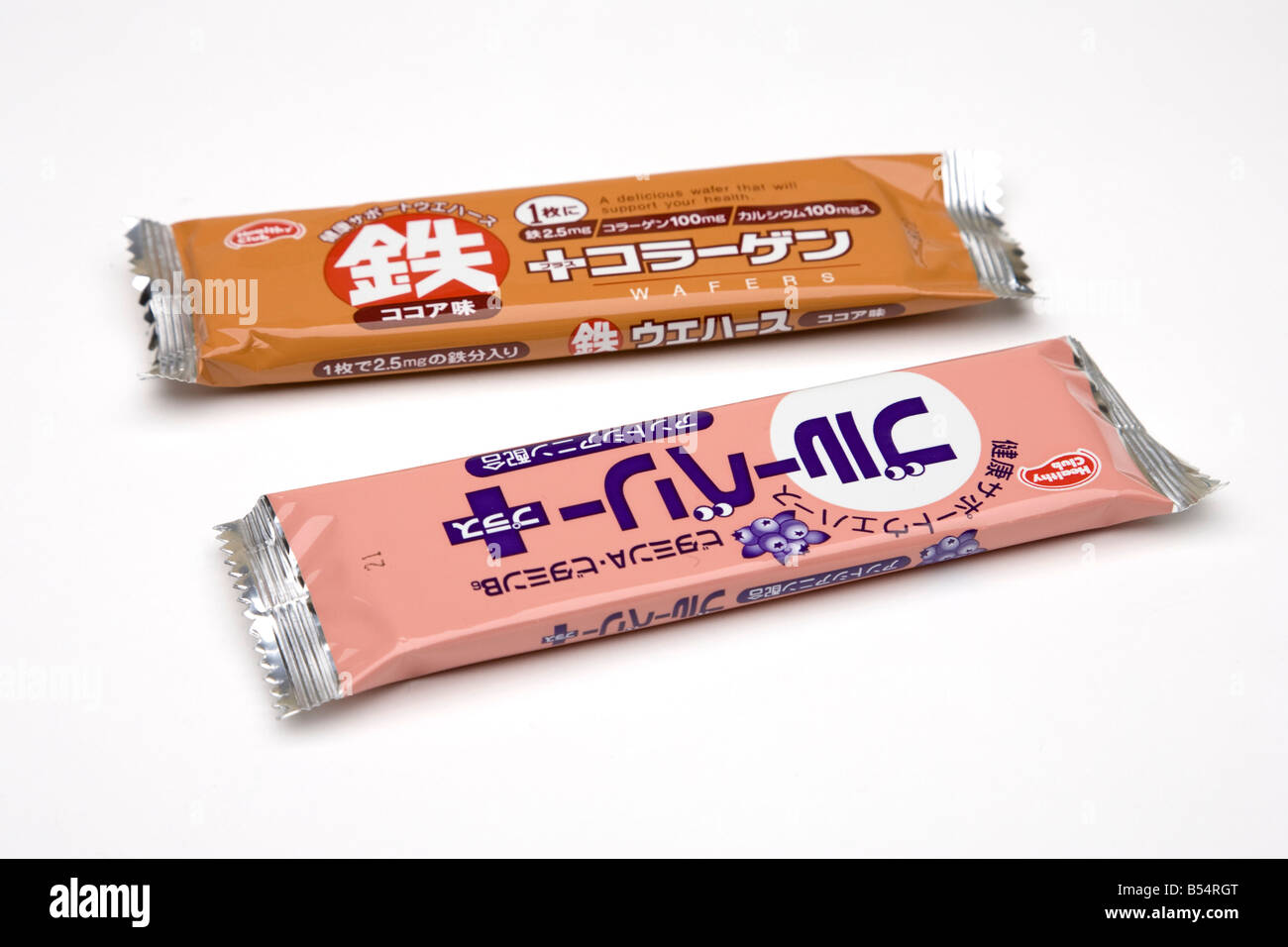 Chinesisch-gebildete Wafer Bar Snack Essen Stockfoto