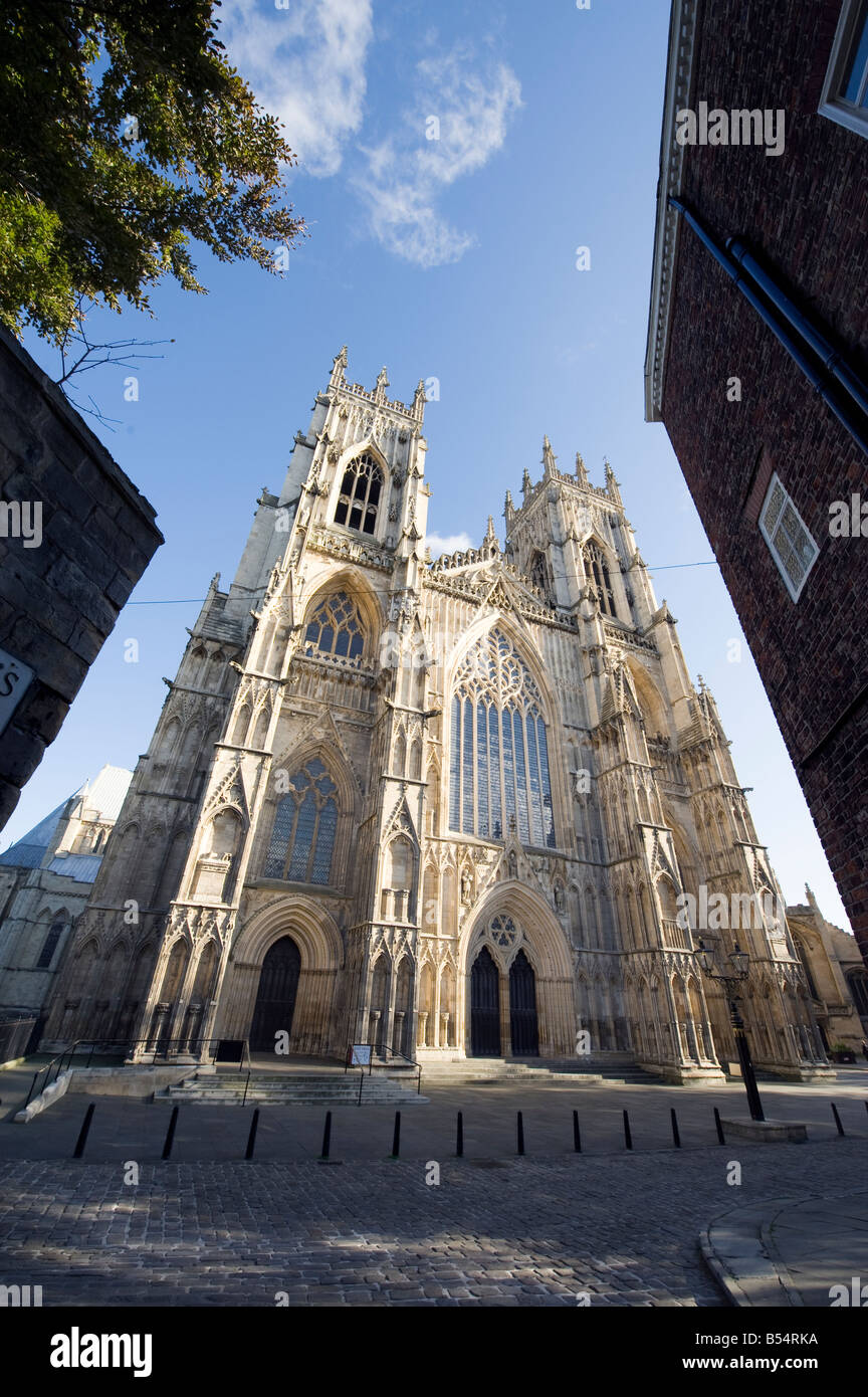 Westfront des York Minster, England, "Great Britain" Stockfoto