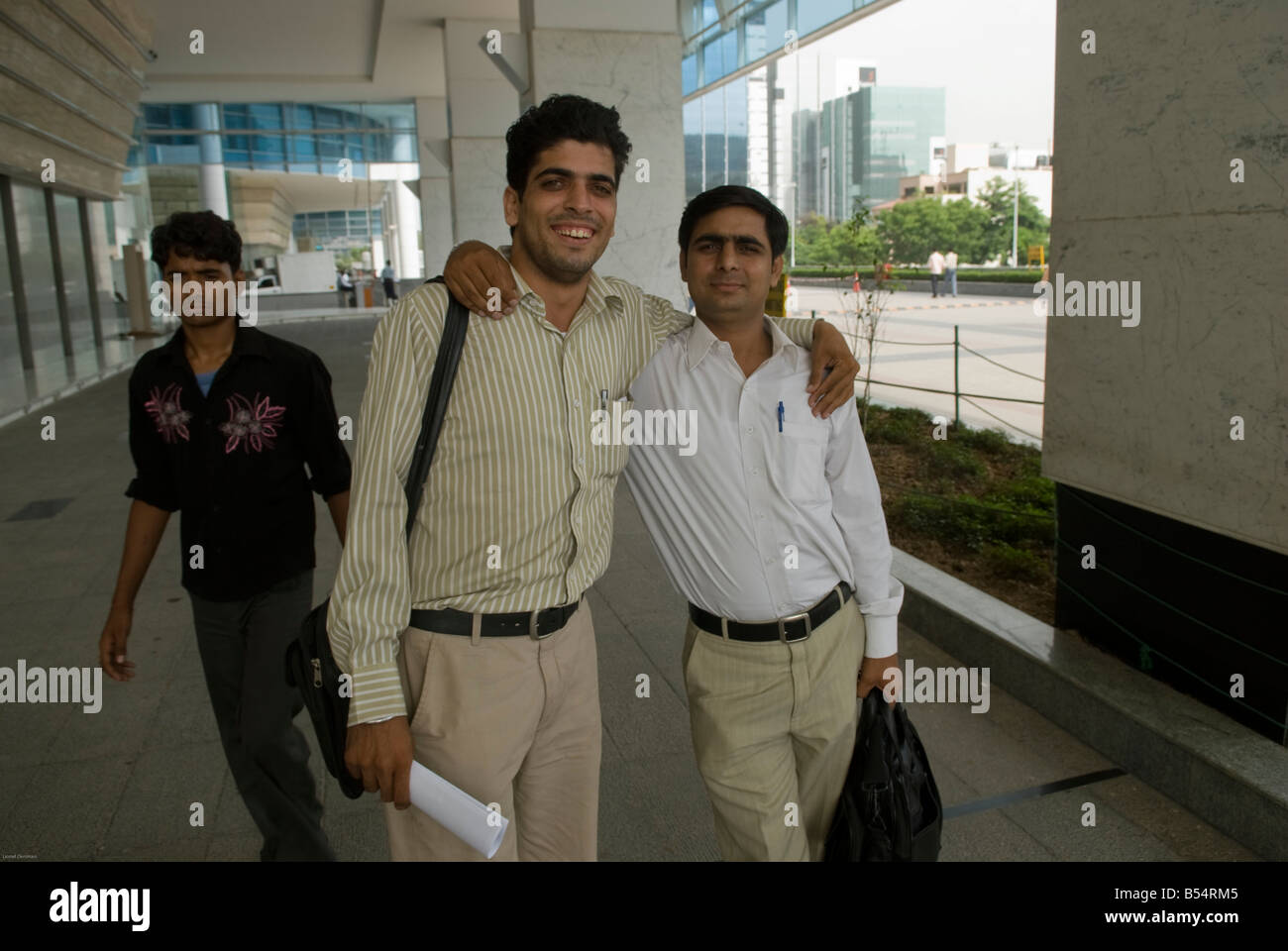 Indische Geschäftsleute in Gurgaon, Indien Stockfoto