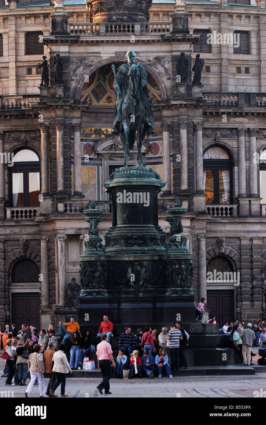 Dresden, Semperoper, Dresden Deutschland Stockfoto