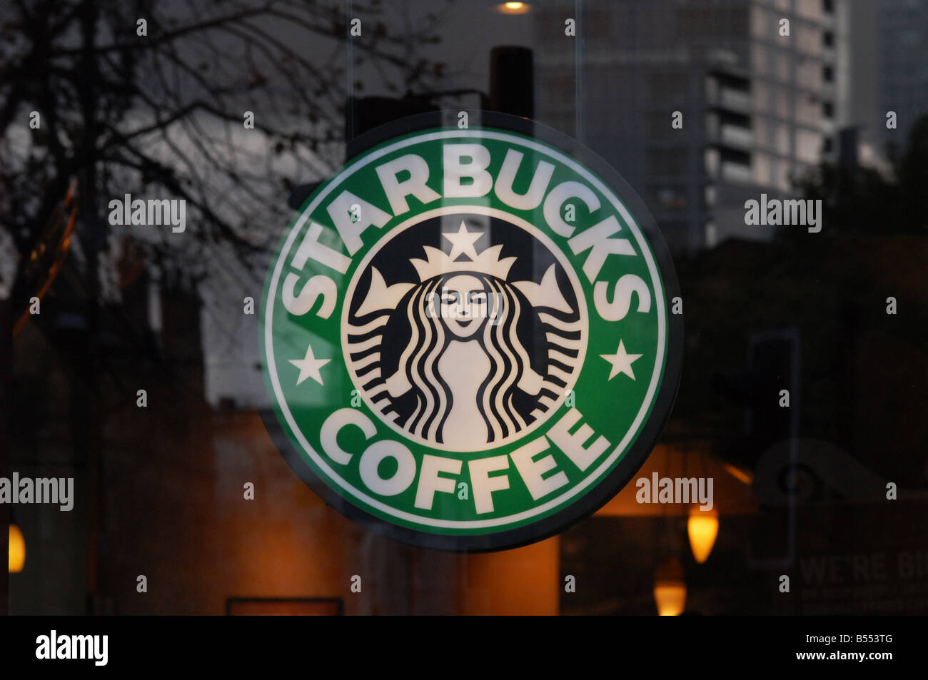 Starbucks-Kaffee, Manchester Stockfoto