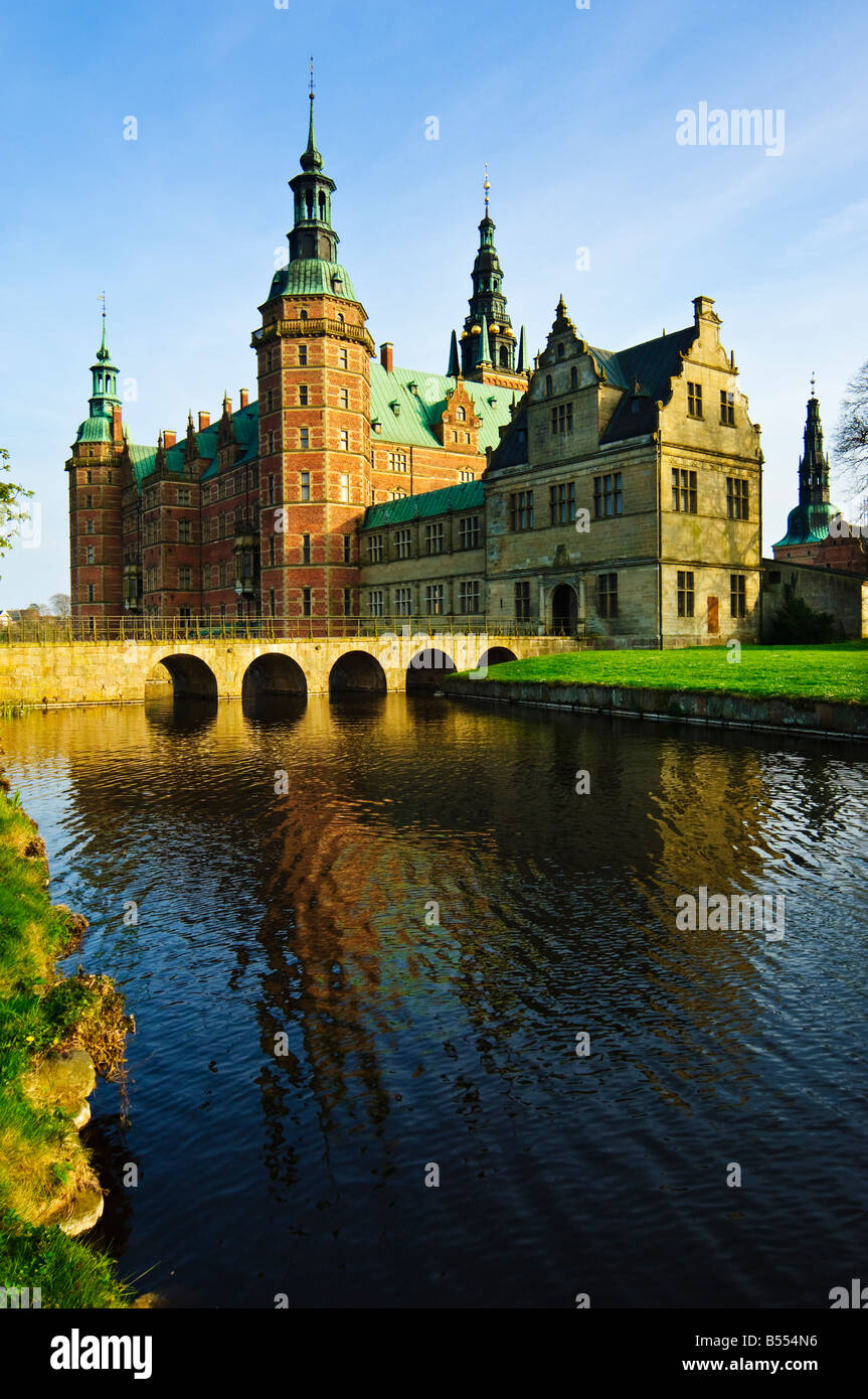 Frederiksborg Slot ein Königsschloss in Hillerød in der Nähe von Kopenhagen København Stockfoto