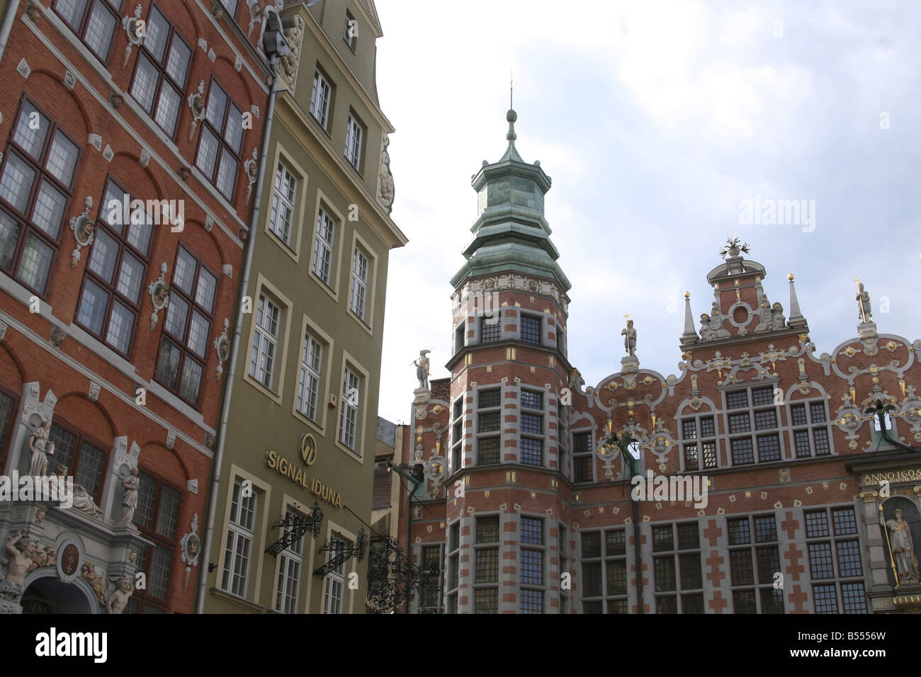 Piwna Strasse und Arsenal alte Stadt Danzig, Polen. Stockfoto