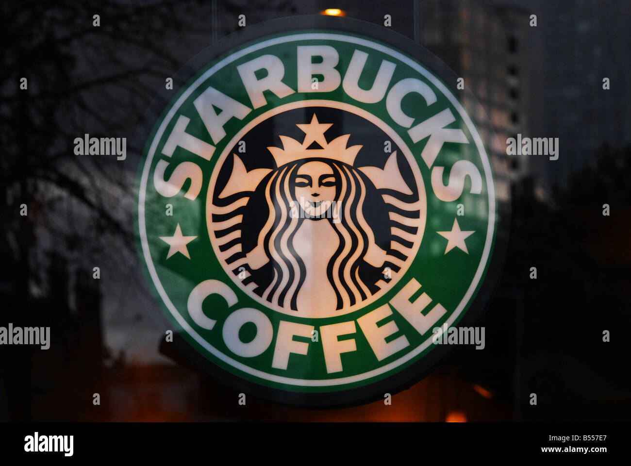 Starbucks-Kaffee, Manchester Stockfoto