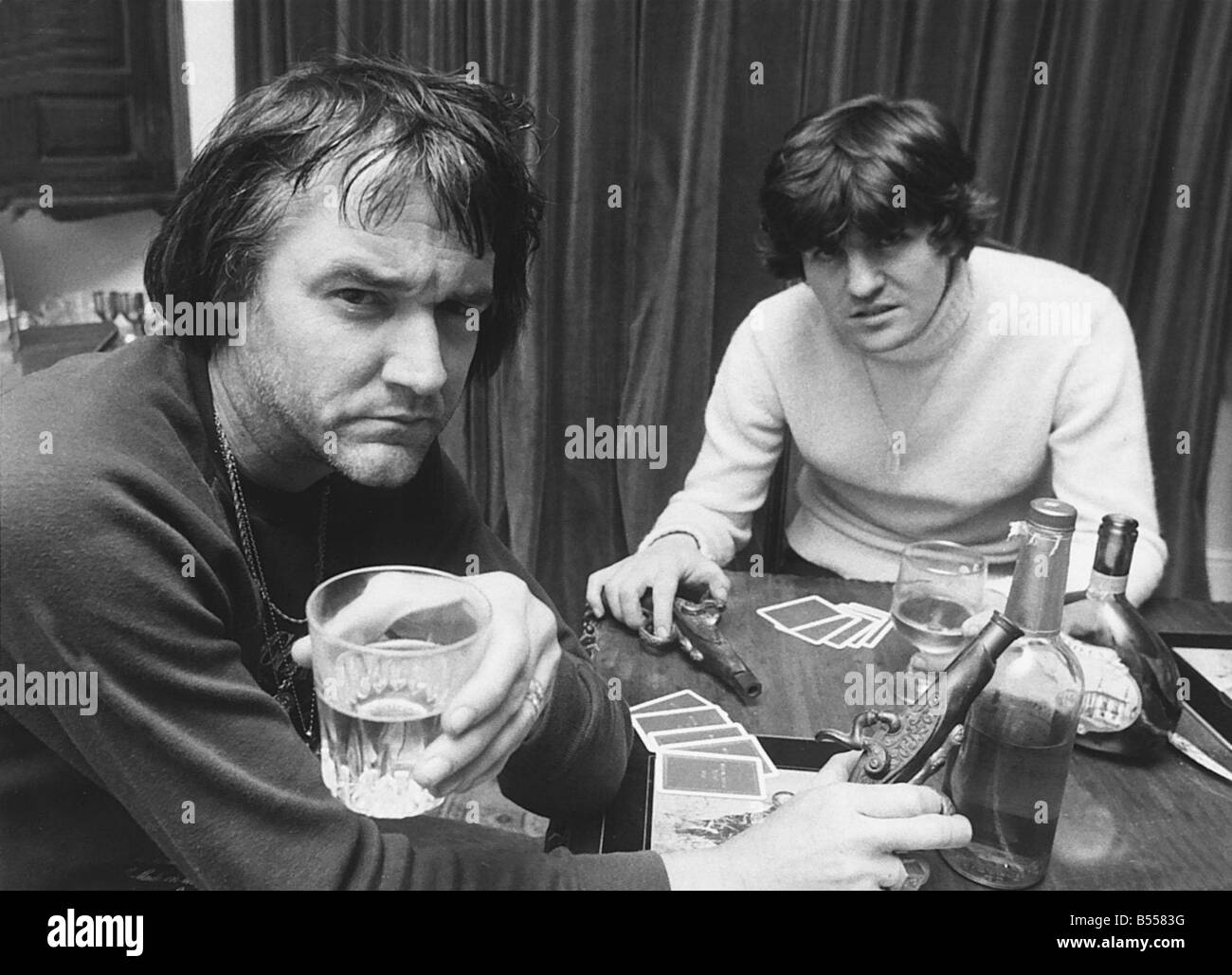 PJ Proby Sänger und Ersatz für Elvis Bühne Rolle Shaun Simon 1978 Stockfoto