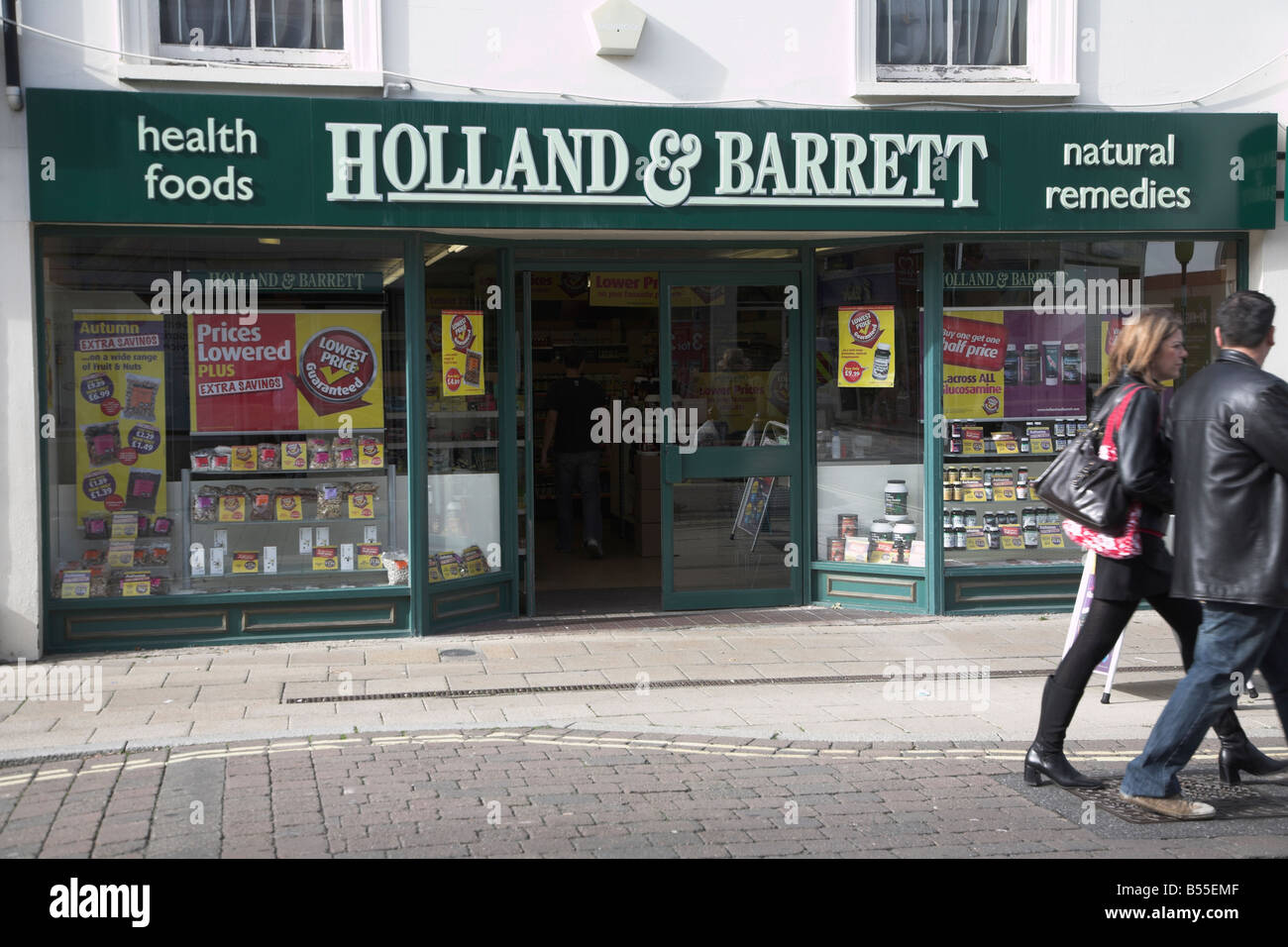 Holland und Barrett Reformhaus shop Felixstowe Suffolk England Stockfoto