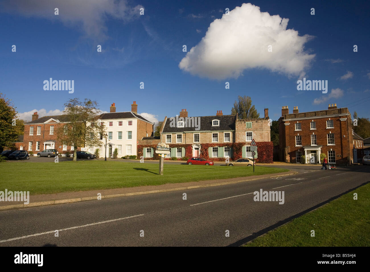 Hingham Stadtzentrum, Norfolk, Großbritannien Stockfoto