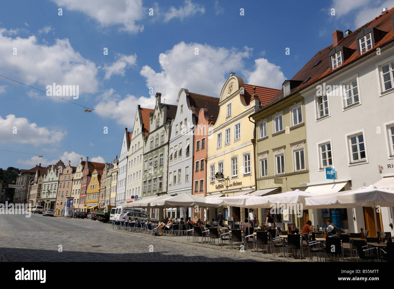 Altstadt, Landshut, Bayern, Deutschland Stockfotografie - Alamy