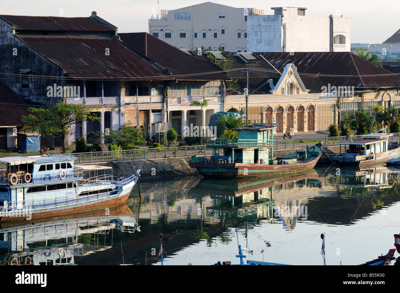 Batang Arau Fluss Padang Sumatra Indonesien Stockfoto