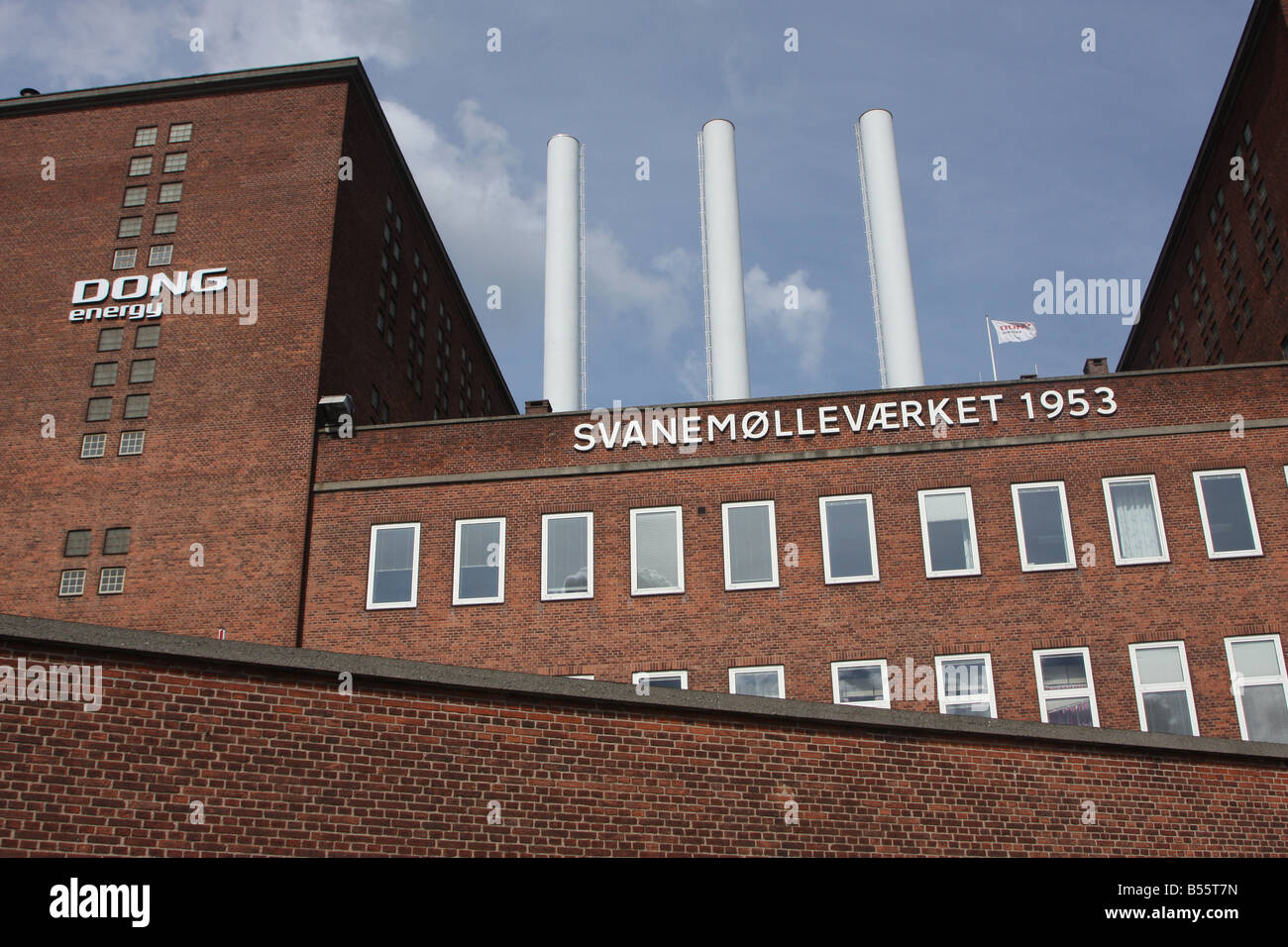 Svanemølleværket, einer Wärme-Kraftwerk in Kopenhagen Dänemark-2008 Stockfoto