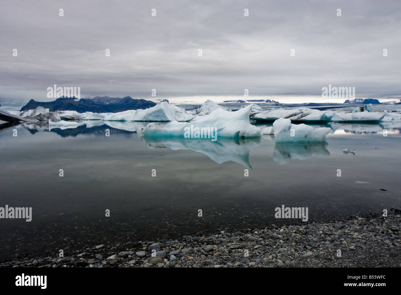 Jökulsárlón Eisberg Lagune Island Stockfoto