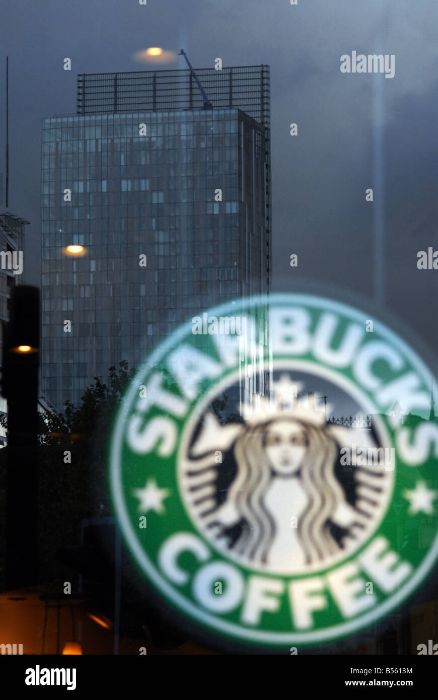 Starbucks-Kaffee, Manchester Stockfoto