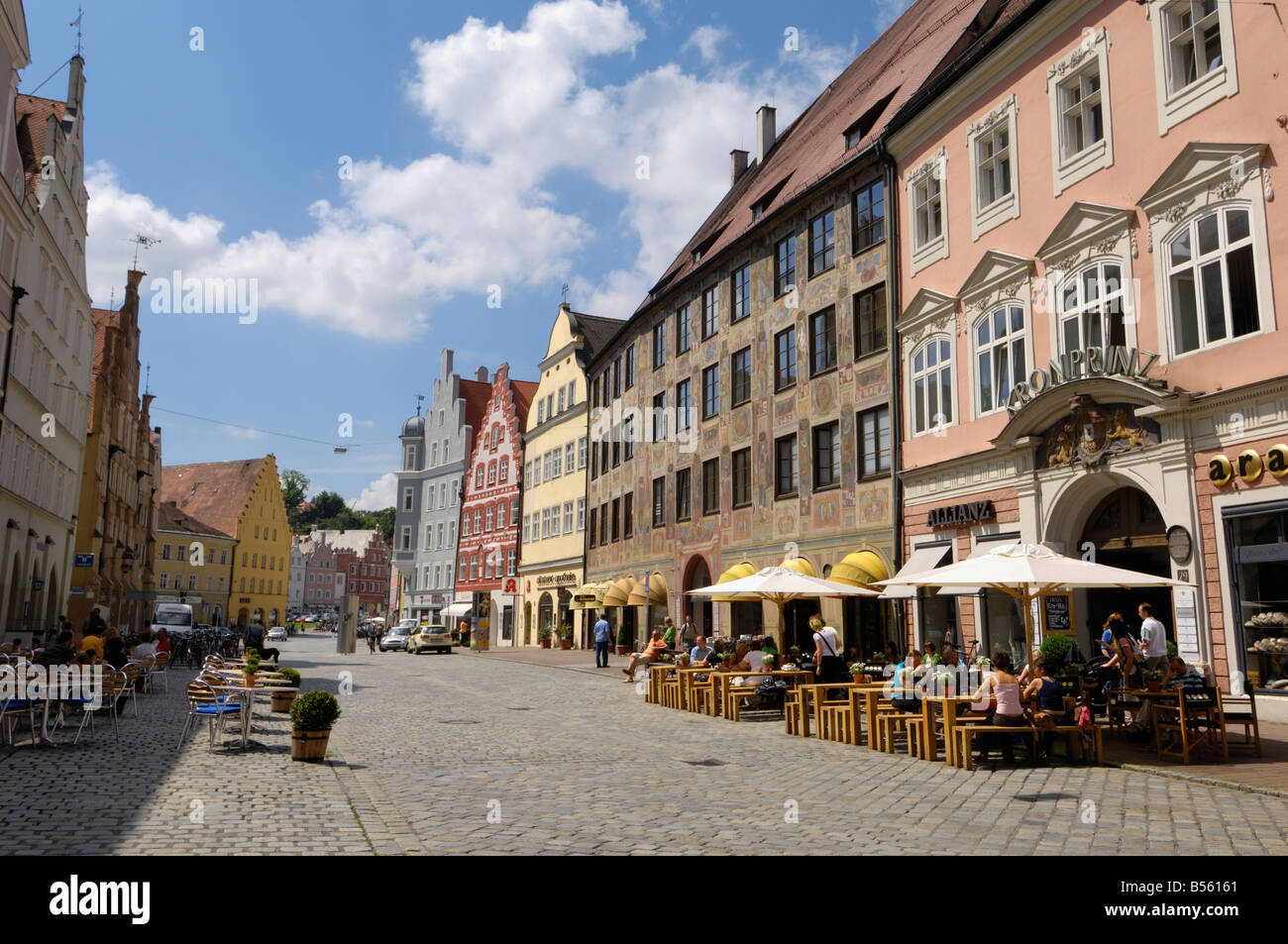 Altstadt, Landshut, Bayern, Deutschland Stockfoto, Bild: 20416313 - Alamy