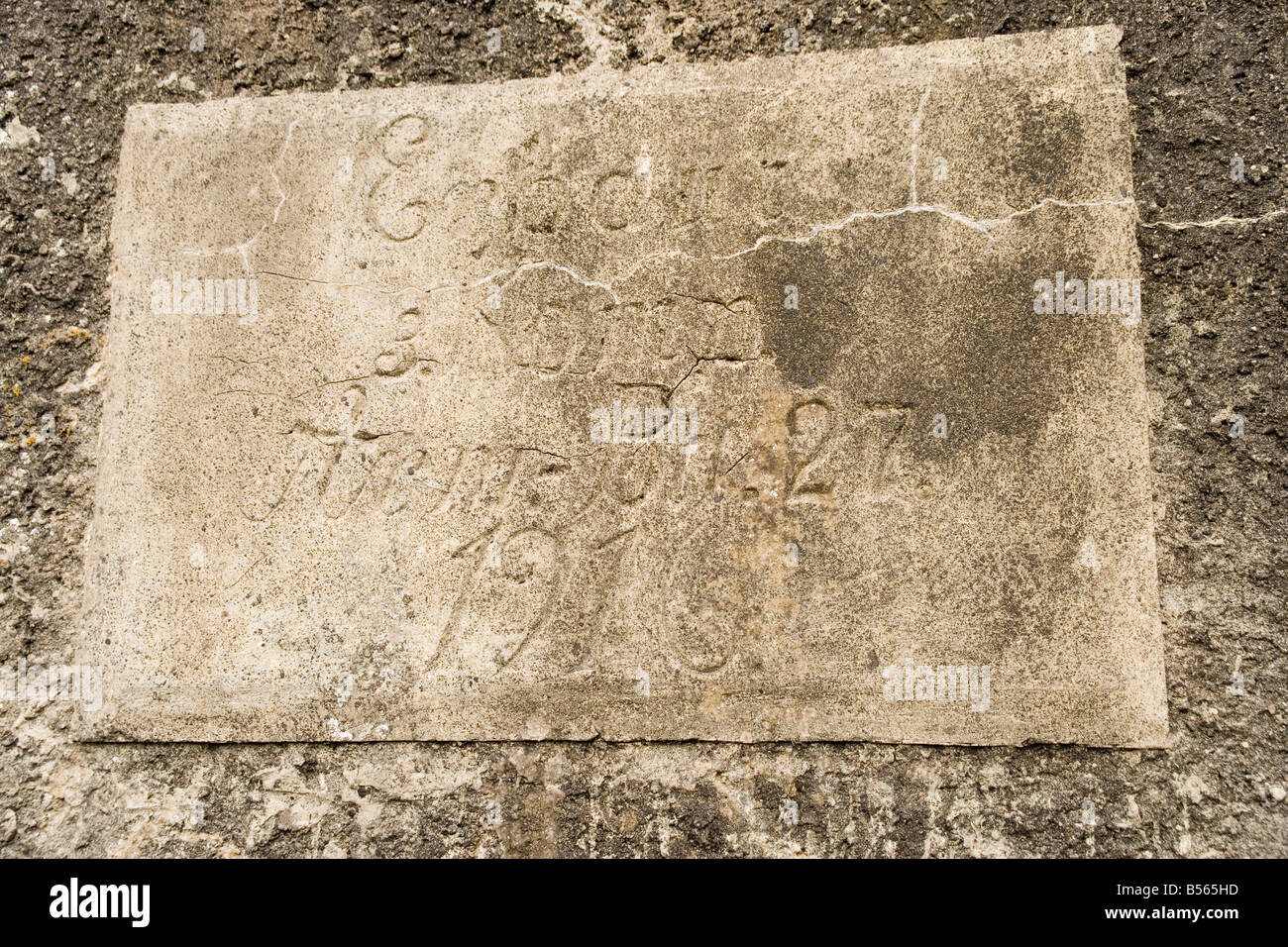 Deutsch erste Weltkrieg Kommandobunker südlich der Grat in Zandvoorde in der Nähe von Ypern, Flandern, Belgien Stockfoto