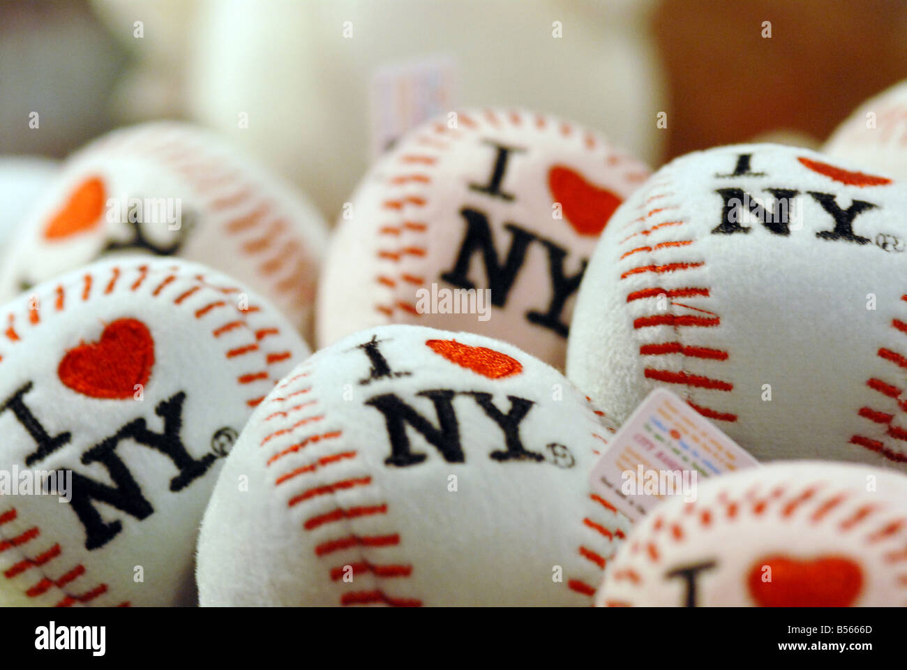 Ich liebe New York, Baseball Souvenir Stockfoto