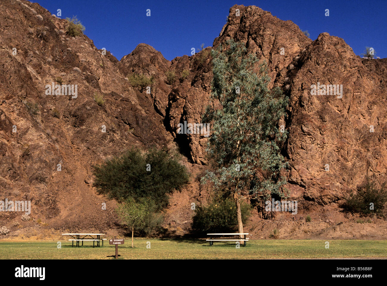 Ein Picknick-Bereich, Arizona, USA Stockfoto