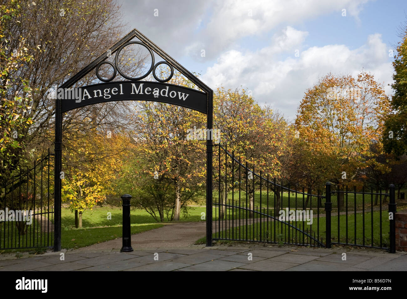 Engel Meadow Park, Manchester, UK Stockfoto