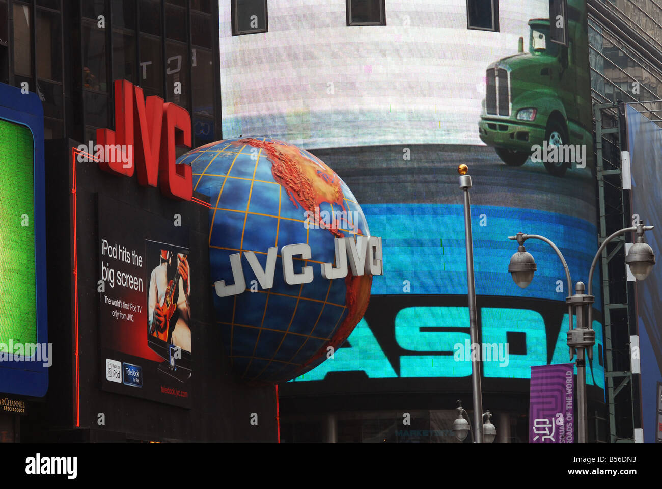 JVC. NASDAQ. Times Sq. Stockfoto