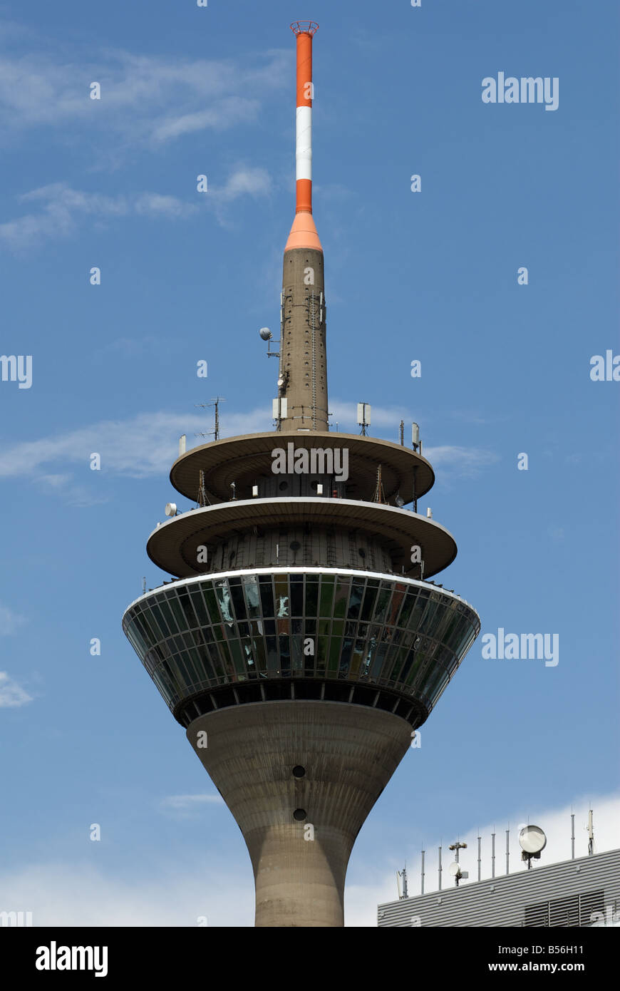 Rheinturm, Medienhafen, North Rhine-Westphalia, Germany. Stockfoto