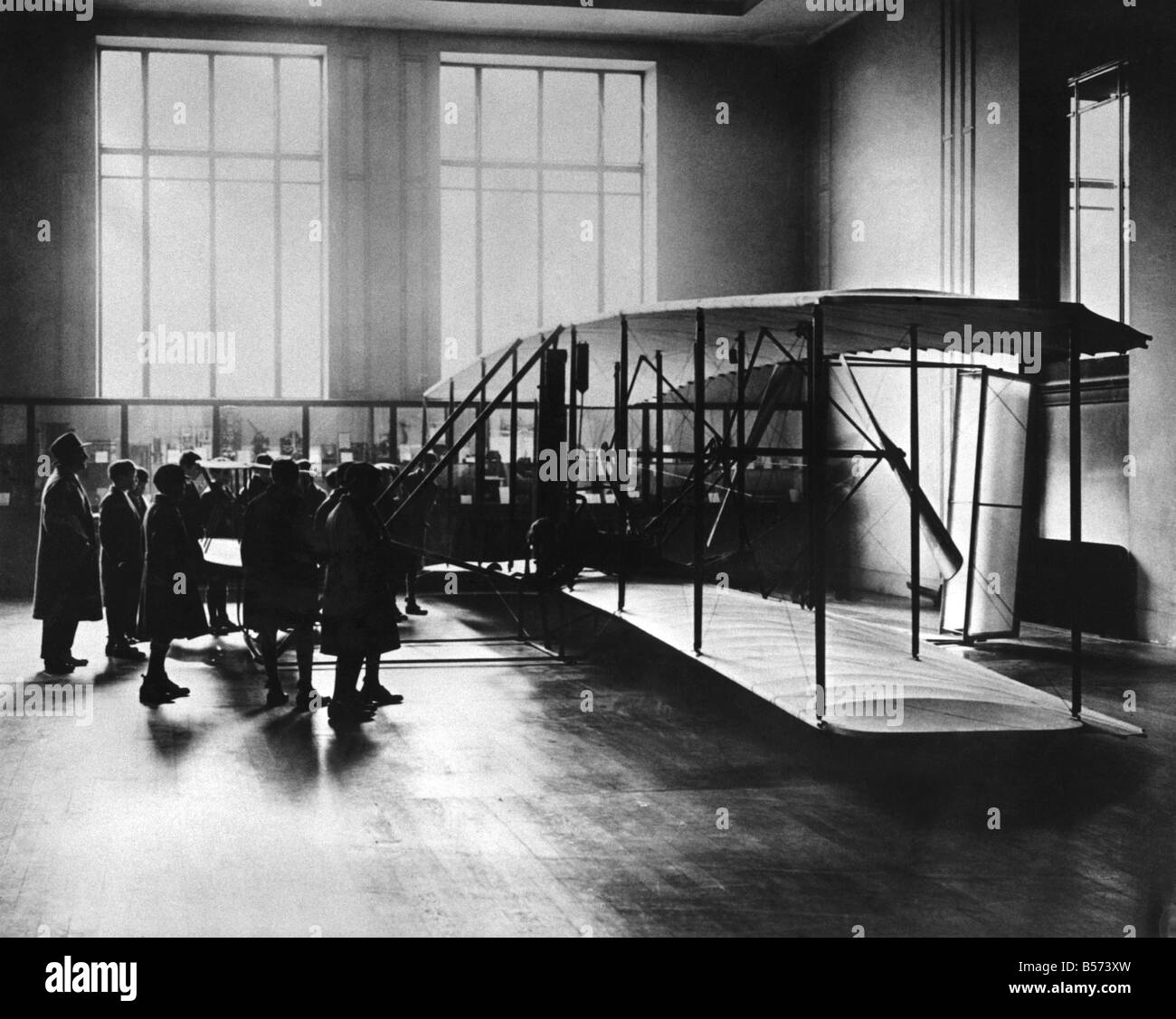 Die ursprüngliche Olane, in dem Wilbur und Orville Wright 1903 ihren historischen Flug gemacht. Die Maschine war eigentlich ein umgebautes Stockfoto