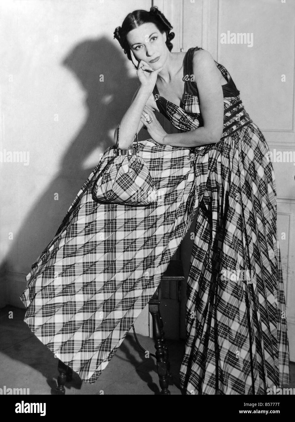 Abendkleid 21 09 1939 Stockfoto