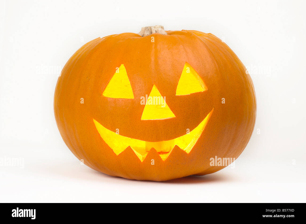 Halloween-Kürbis ausgeschnitten Stockfoto