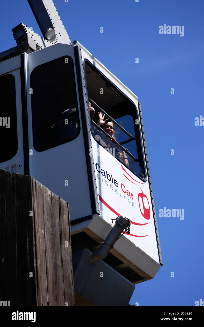 Seilbahn-Gibraltar Stockfoto