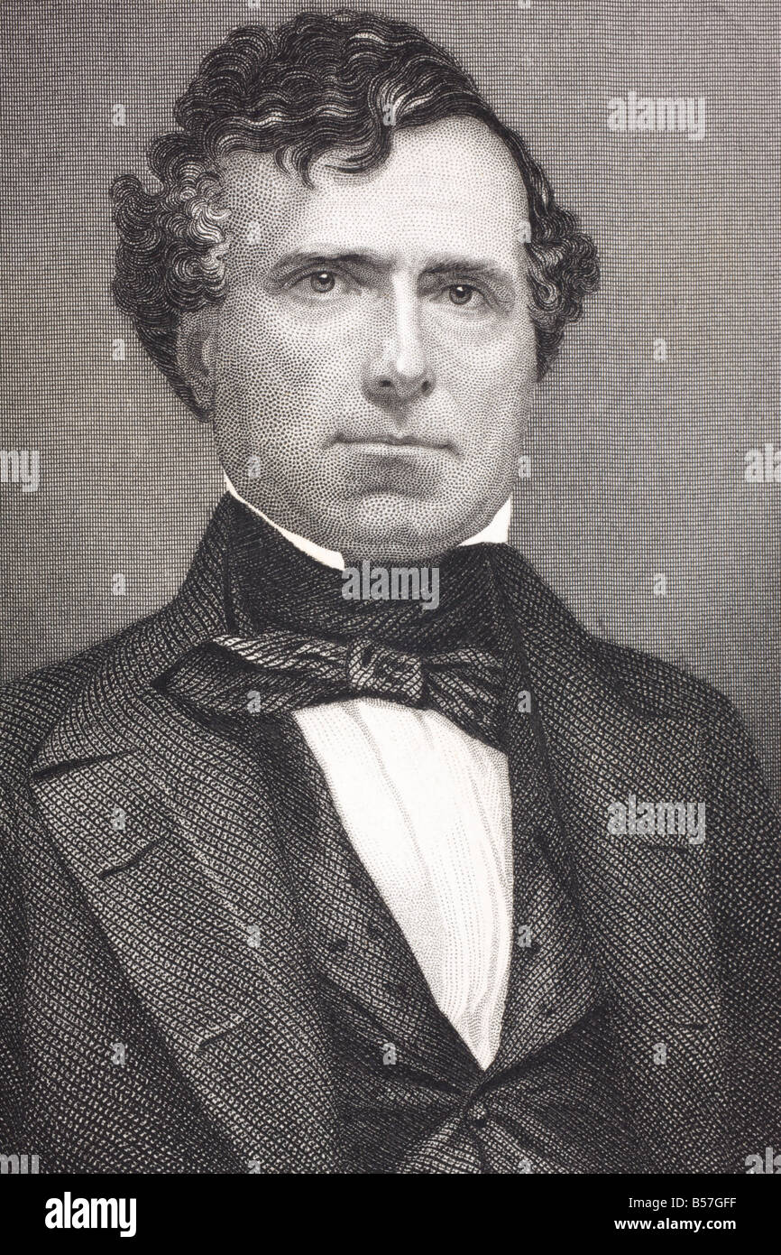 Franklin Pierce, 1804 - 1869. 14. Präsident der Vereinigten Staaten. Stockfoto