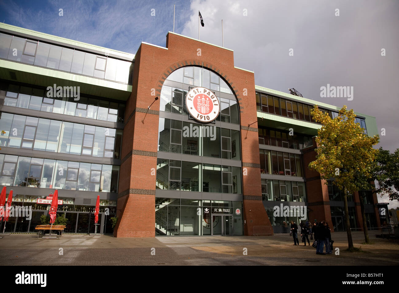 Das Millentor-Stadion in Hamburg. Der Boden ist die Heimat des FC St. Pauli. Stockfoto