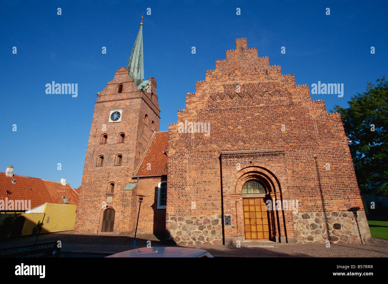 Die Post Reformation Kirche Rudkobing Langeland Dänemark Skandinavien Europa Stockfoto