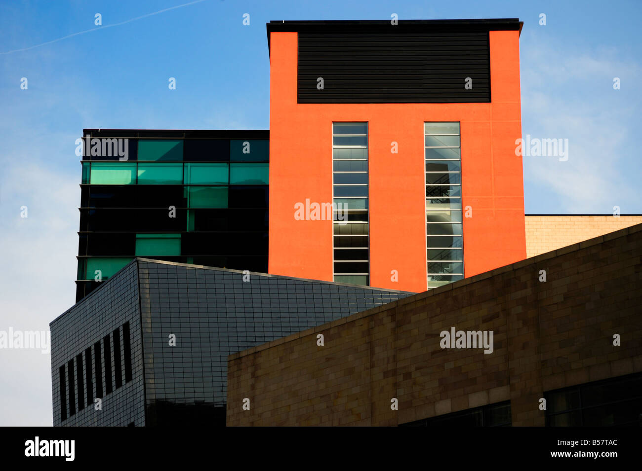 Moderne Bürogebäude, Salford Quays, Greater Manchester, England, Vereinigtes Königreich, Europa Stockfoto