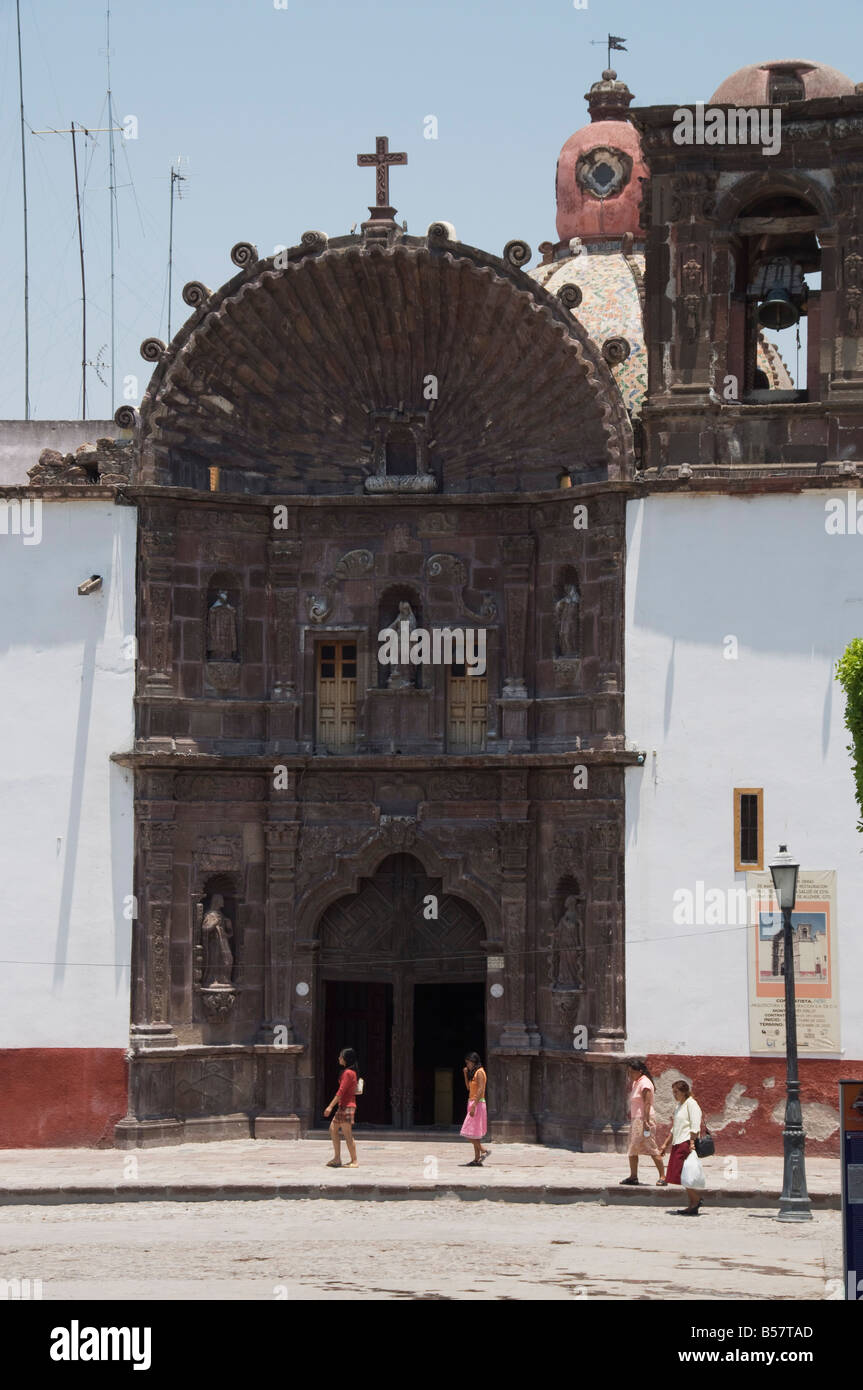 Templo de Nuestra Senora De La Salud, einer Kirche in San Miguel de Allende (San Miguel), Bundesstaat Guanajuato, Mexiko, Nordamerika Stockfoto