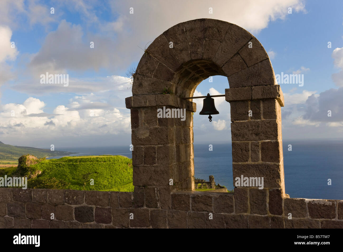 Brimstone Hill Fortress, 18. Jahrhundert zusammengesetzte, Brimstone Hill Fortress National Park, St. Kitts, Leeward-Inseln, Karibik Stockfoto