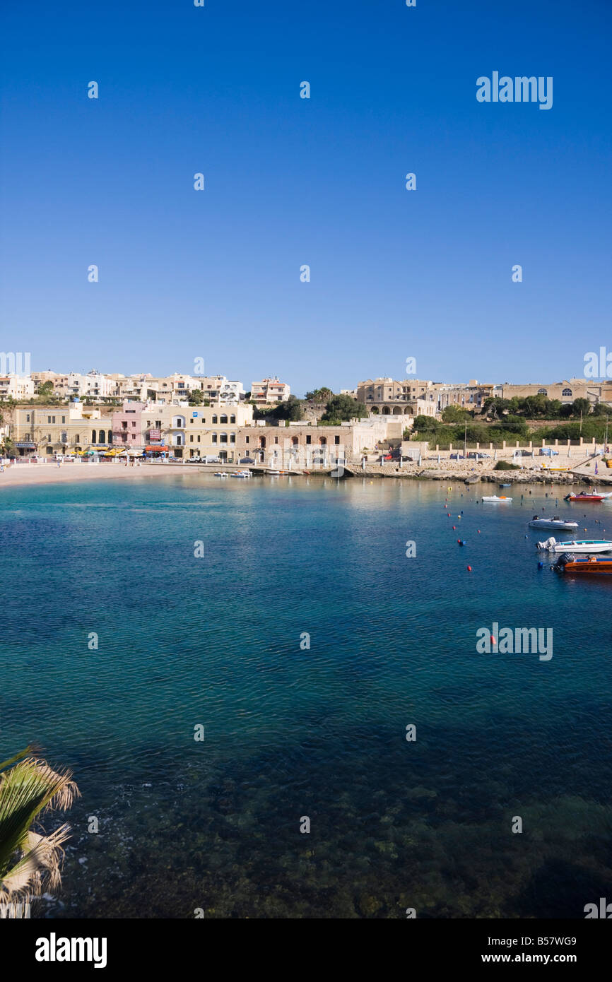 St. Julian's Bay, Malta, Mittelmeer, Europa Stockfoto