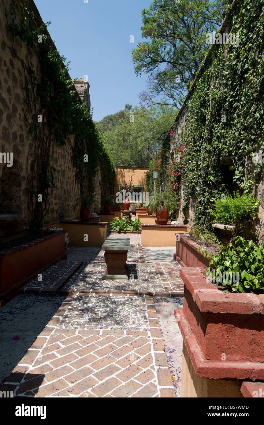 In den Gärten von der Hacienda San Gabriel de Barrera in Guanajuato, ein UNESCO-Weltkulturerbe, Bundesstaat Guanajuato, Mexiko Stockfoto