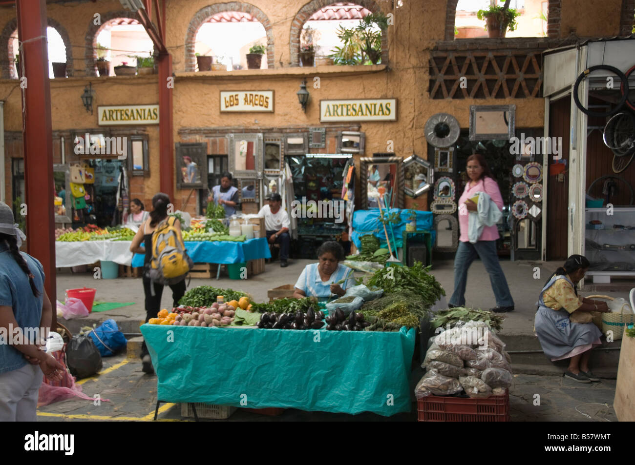Handwerker-Markt, San Miguel de Allende (San Miguel), Bundesstaat Guanajuato, Mexiko, Nordamerika Stockfoto