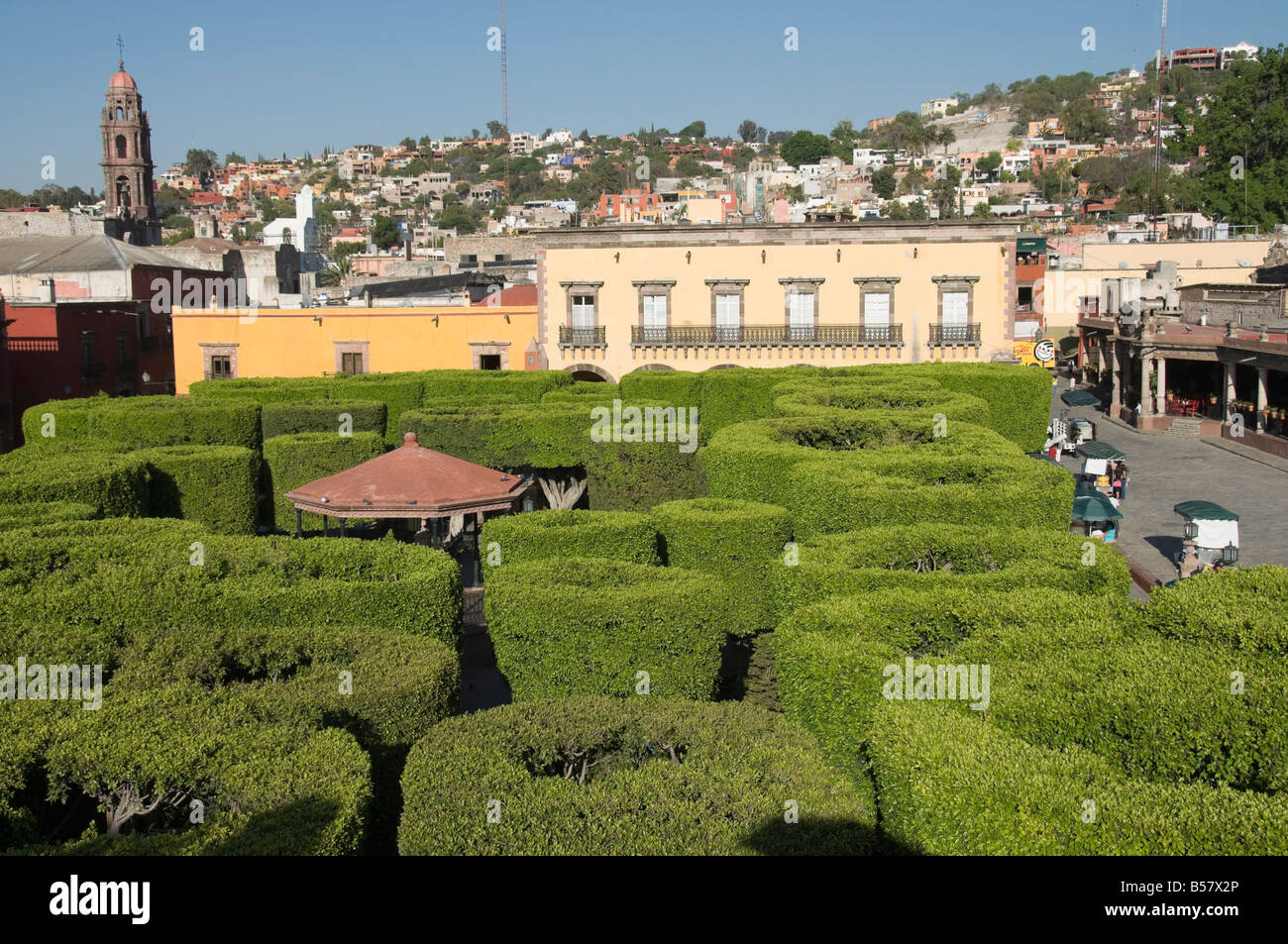 Jardin Principal, San Miguel de Allende (San Miguel), Bundesstaat Guanajuato, Mexiko, Nordamerika Stockfoto