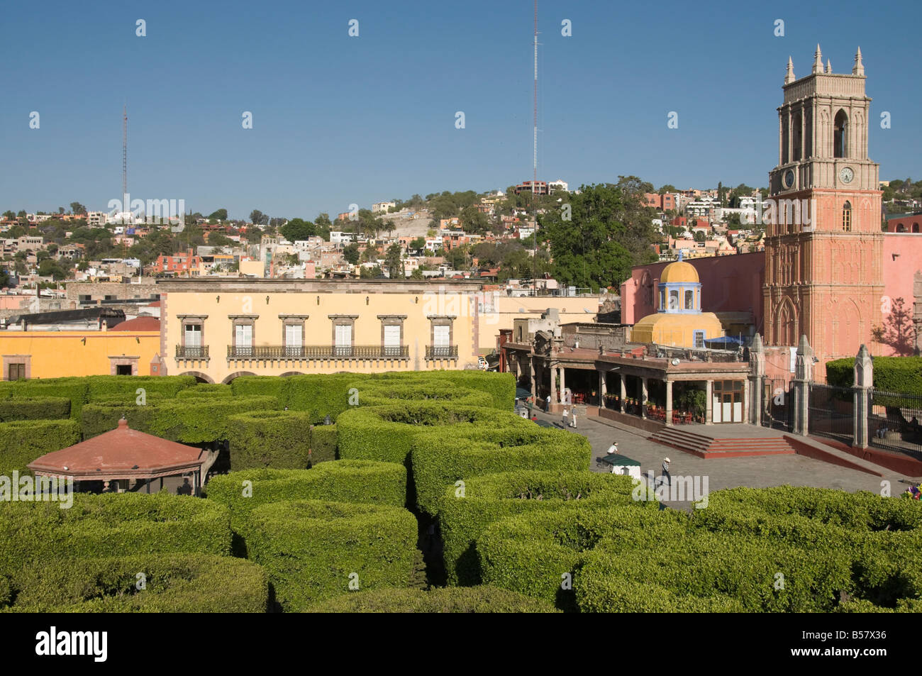 Jardin Principal, San Miguel de Allende (San Miguel), Bundesstaat Guanajuato, Mexiko, Nordamerika Stockfoto