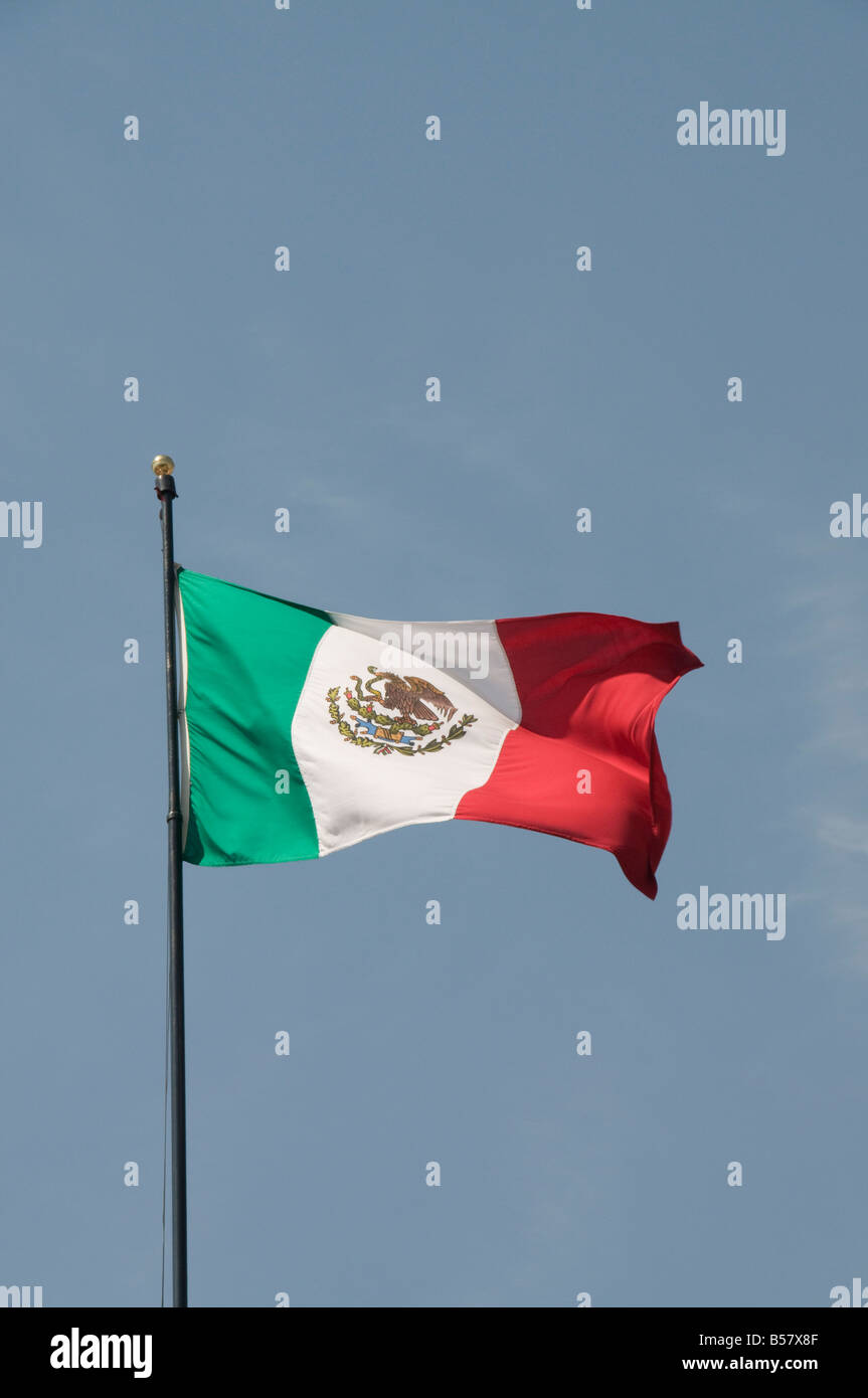 Mexikanische Flagge, Queretaro, Staat Querétaro, Mexiko, Nordamerika Stockfoto