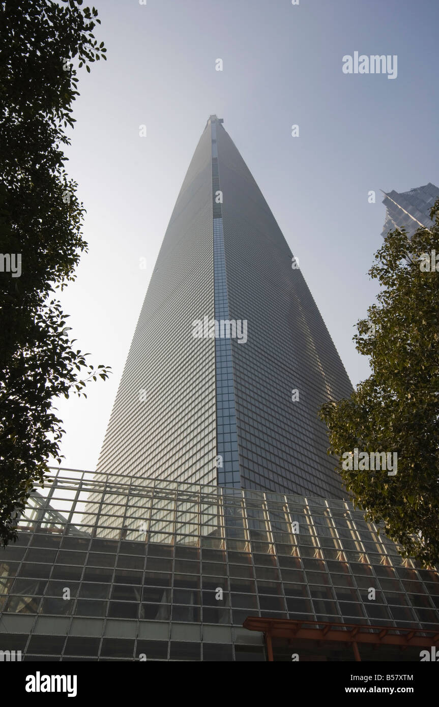 Moderne Wolkenkratzer und Festland China höchste Gebäude, die International Finance Center in Pudong New Area, Shanghai, China Stockfoto