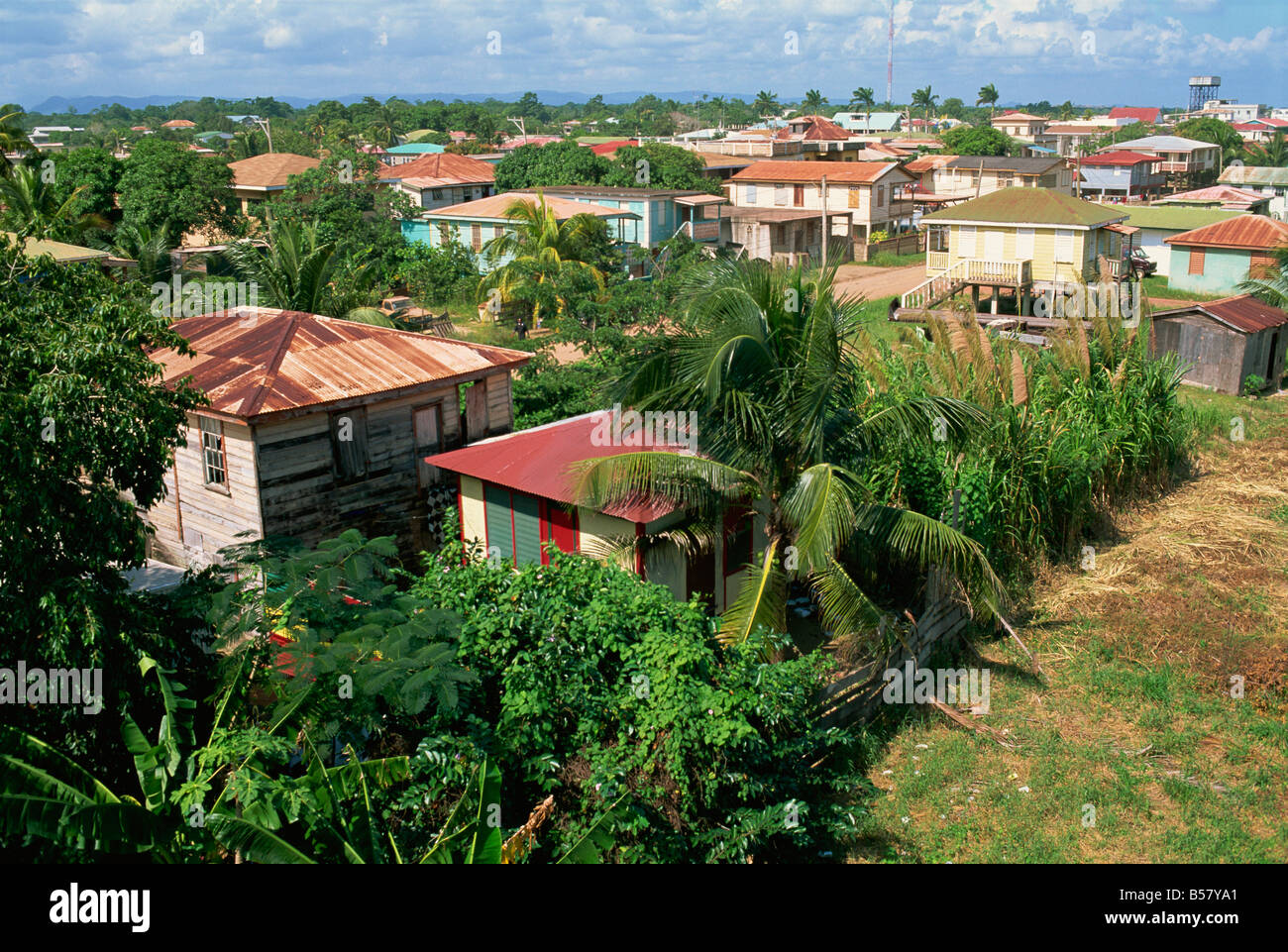 Dangriga, Hauptstadt der Garifuna Gemeinschaft, Stann Creek, Belize, Mittelamerika Stockfoto