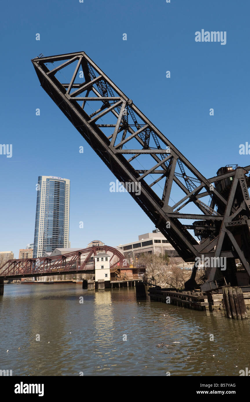 Chicago River, Chicago, Illinois, Vereinigte Staaten von Amerika, Nordamerika Stockfoto