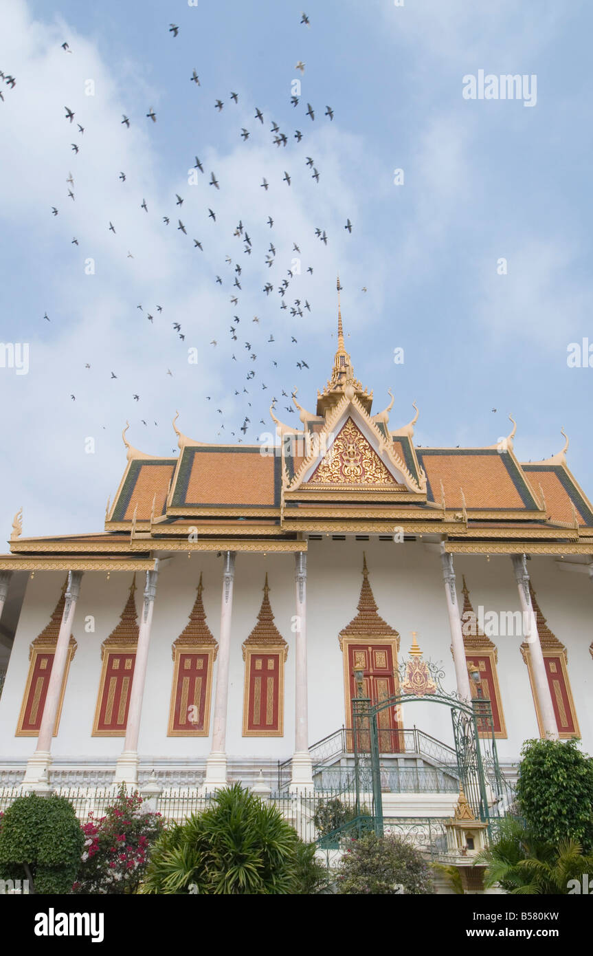 Der Thronsaal, der Königspalast, Phnom Penh, Kambodscha, Indochina, Südostasien, Asien Stockfoto