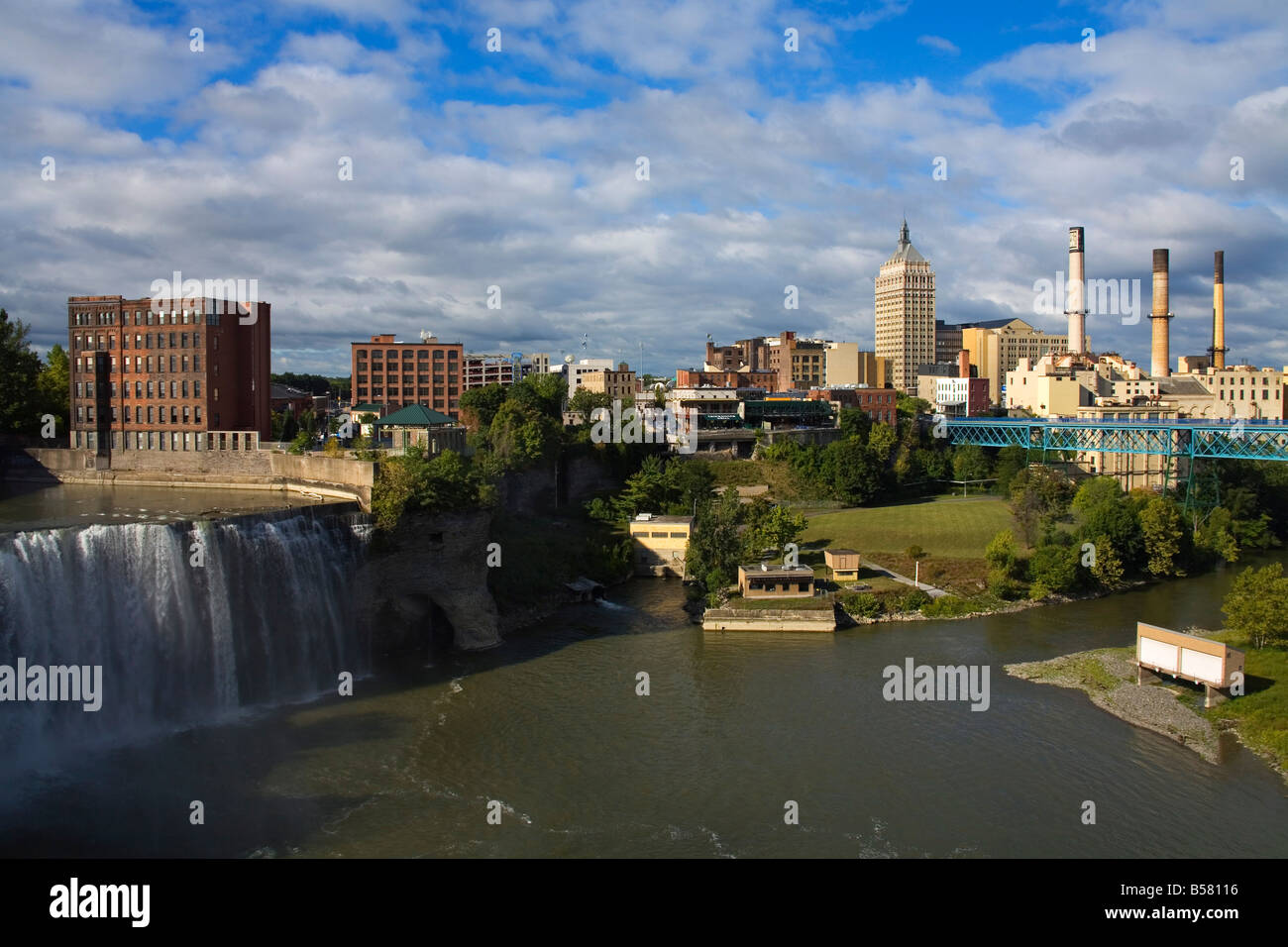 High Falls, Rochester, New York State, Vereinigten Staaten von Amerika, Nordamerika Stockfoto