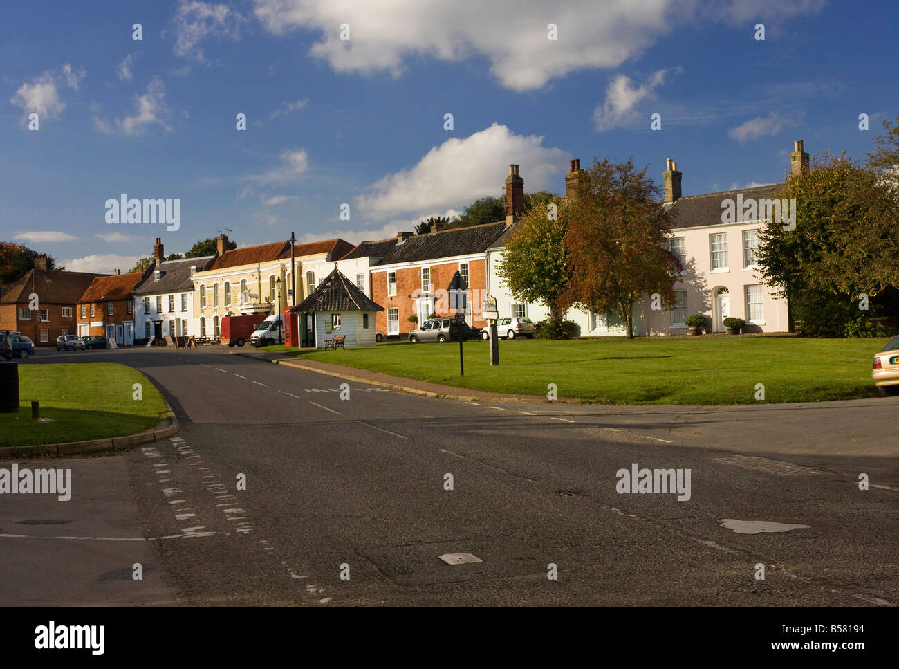 Hingham Stadtzentrum, Norfolk, Großbritannien Stockfoto